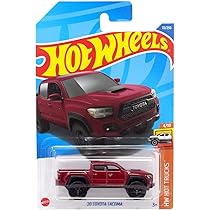 Amazon | Hot Wheels '20 Toyota Tacoma, Hot Trucks 4/10 - red