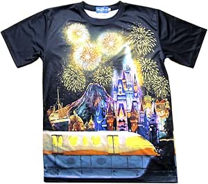 Amazon Co Jp ディズニー ｔシャツ ディズニーリゾートライン 黒色 ｍ 半袖 洋服 服 大人 レディース メンズ 夏 ディズニーリゾート限定 お土産 ファッション