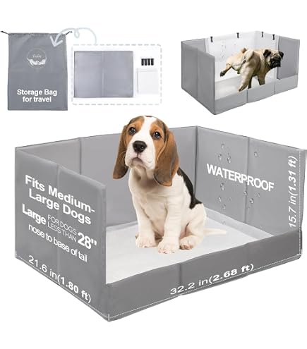 Amazon | MEEXPAWS 犬 トイレトレー 大型犬用 折りたたみ式 犬用トイレ