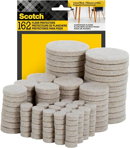 SoftTouch 1" X 60" Self-Stick Felt Furniture Strip Roll – Heavy-Duty Scratch Protection For Hardwood, Tile & Laminate, Beige (3-Pack)