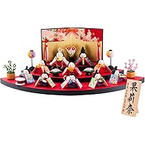雛人形 ひな祭り 扇面三段わらべ雛１０人揃い Amazon.co.jp: リュウコドウ 雛人形 扇面三段わらべ雛10人揃い