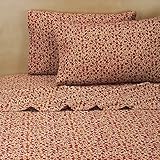 (King)(Queen)Brooklyn Flat Mizu Sheet Set,Red （キング）（クイーンズ）ブルックリンフラットミズシートセット、レッド [並行輸入品]