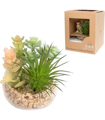 Amazon｜寄せ植えグリーンアレンジ 造花 インテリア 観葉植物 フェイク