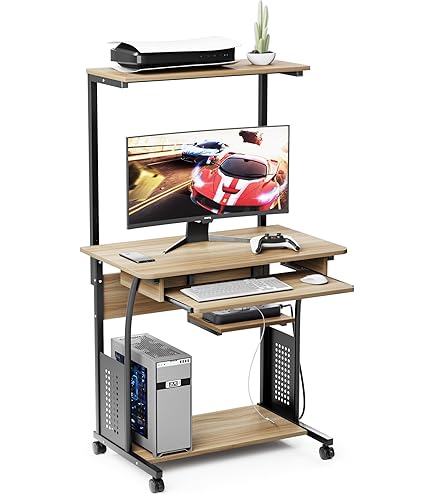 Amazon.co.jp: ミヤグチ企販 机 パソコン デスク ダークブラウン