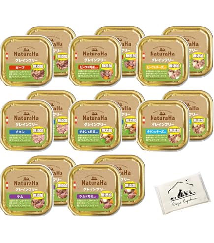 Amazon.co.jp: ナチュラハ グレインフリービーフ＆野菜入り 100g×16コ