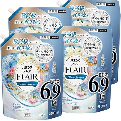 【大容量】フレアフレグランス 柔軟剤 フローラル&スウィート 詰め替え 大容量 1400ml　12個セット Amazon | 【ケース販売】フレアフレグランス 柔軟剤 フローラル
