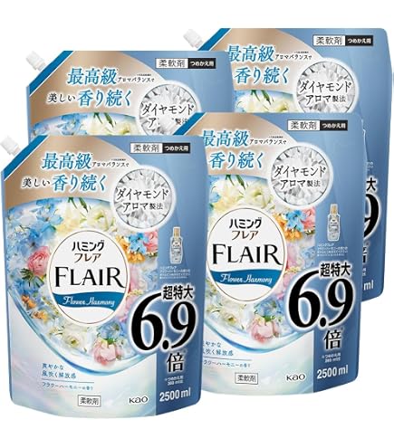 ハミングフレアムスク＆ミューゲの香り 本体＋つめかえ大容量2430ml×5 ハミング フレア / ハミングフレア リラックス ムスク＆ミューゲの香り