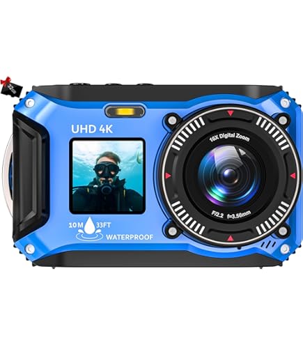 Nikon COOLPIX S33 Waterproof Digital Camera (Blue