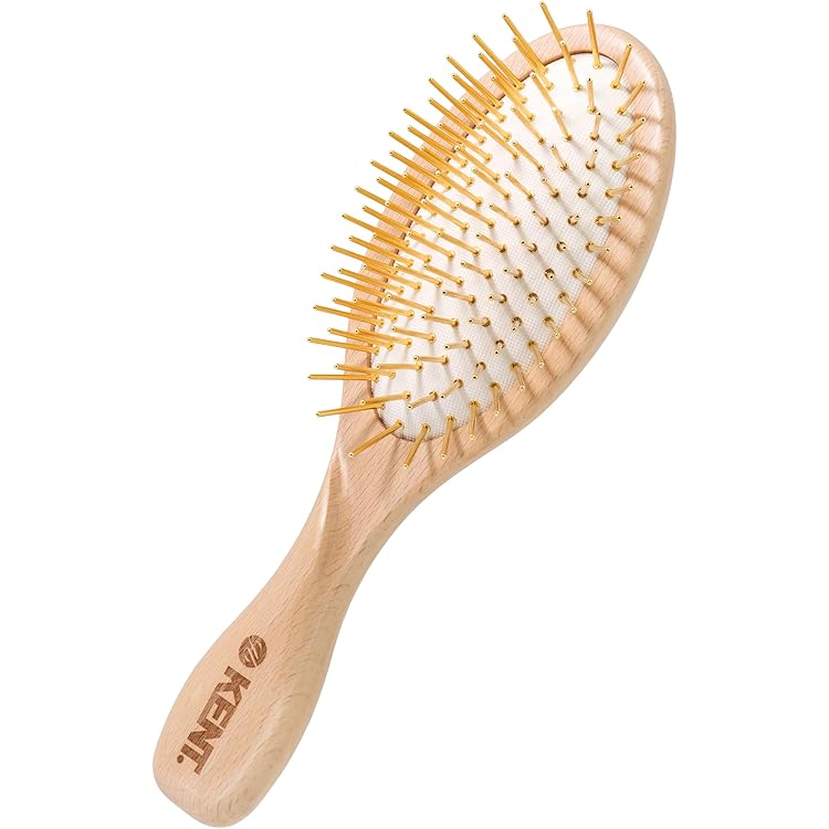 Amazon | 阿原/YUAN(ユアン) パドルブラシ 金好梳 24K メッキ 頭皮