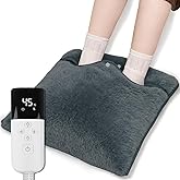 電気足温器 フットウォーマー 両面加熱 無段階温度調節 ECOモード 足入れタイプ ホットマット 一人用 電気マット | 30℃～55℃ 省エネ 暖房器具 あったかグッズ ミニホットカーペット 足元ヒーター ふわふわ手触り 厚手 保温性強い 冷気侵入