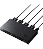 Amazon.co.jp: エレコム HDMI分配器 4K 60Hz(18Gbps) 1入力 2出力