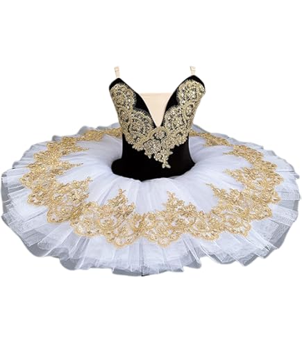 Amazon.co.jp: FGRID 女の子の白鳥の湖バレエ衣装、スパンコールビーズ