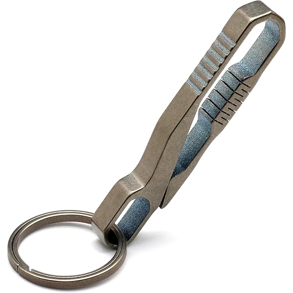 Amazon.co.jp: チタン合金 キーリング キーホルダー フック