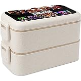 Amazon Onepiece ワンピース 2段 弁当箱 ランチボックス スプーンとフォーク付き 男女兼用 子供用 軽量 通勤 通学 大容量べんとう箱 弁当箱 オンライン通販