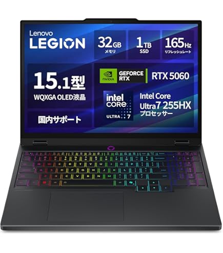 Amazon.co.jp: Lenovo Legion 5 ゲーミングノートパソコン 15.6インチ