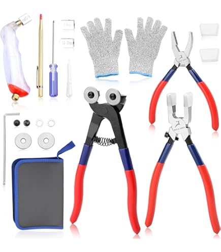 Amazon.co.jp: ステンドグラスキット、ステンドグラススターターツール