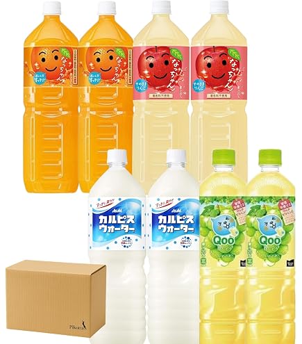 Amazon.co.jp: 【8本セット】なっちゃん オレンジ＆りんご 各1.5L×4本