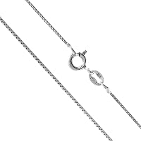 Sterling Silver Flat Curb Chain 1.2mm 