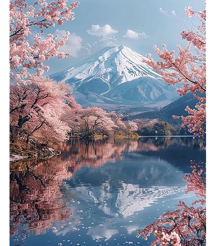 Amazon.co.jp: 石井清 「新春の朝・G」 富士山 絵画 風景画 ジークレー