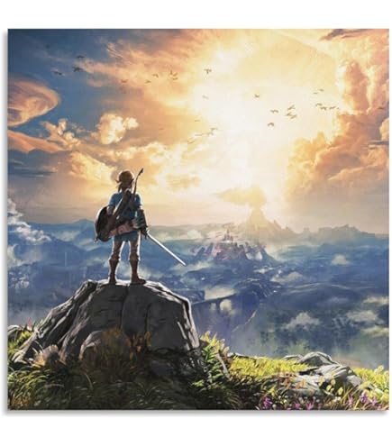 ゼルダの伝説 ブレスオブザワイルド BoTW リンク ウォールアート ポスター ゼルダの伝説 ブレスオブザワイルド BoTW リンク ウォールアート