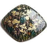 七宝焼 ゴールドダスト 金箔 ブローチ 七宝焼き 日本製 かめれおん