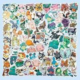 For ポケットモンスター ステッカー 100枚セット かわいい漫画ご褒美シール かわいいDIY 防水シール 素材 ギター 車 自転車 水筒 DIVステッカー、誕生日プレゼント、お正月プレゼント.