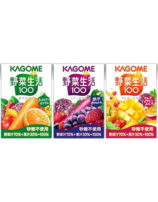 Amazon.co.jp: カゴメ 野菜生活100 オリジナル マンゴーサラダ ベリー
