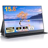 【2024新型】モバイルモニター 15.6インチ モバイルディスプレイ ゲームモニタ スイッチ用モニター1920x1080P FHD 高輝度400Nits 非光沢IPSパネル 100%広色域 HDRモード対応 Type-C/mini HDMI端子 P