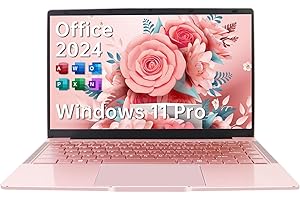 ESBOOKノートパソコン 【MS Office 2024搭載&Windows 11 Pro】14インチIPS液晶/1920×1080FHDディスプレイ カメラ付き/薄型PCノート高性能CPU/初期設定不要/8Gメモリ/無線LAN/大容量SSD/初心