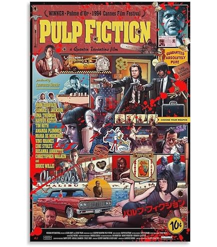 Amazon.co.jp: パルプフィクション Pulp Fiction ポスターヴィンテージ