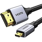UGREEN マイクロhdmiケーブル hdmi Micro hdmi 変換 双方向伝送 高耐久性 4K 60Hz 3D HDR ARC 高速18Gbps テレビ カメラ GoPro Hero 7 6 5 Raspberry Pi 4 Sony Ni