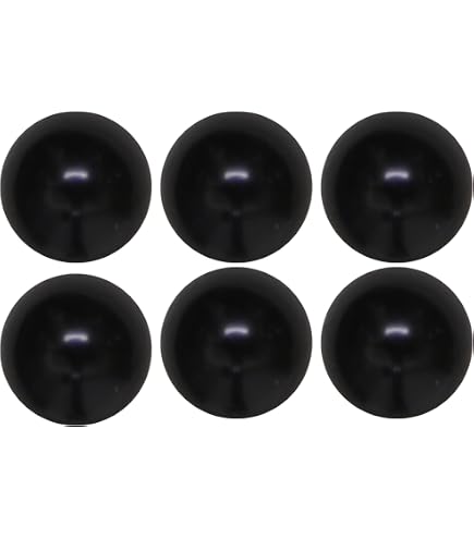 Amazon | 目玉ボタン 10mm 裏穴タイプ 黒 50ヶ入[あみぐるみ 羊毛 