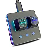 ミニ2キーOSU！ キーパッドホットスワップメカニカルゲーミングキーボードマクロプログラマブルポータブルワイヤード片手キーボード、RGB LEDバックライトとUSB-Cインターフェース（チェリーレッドスイッチ）付き。