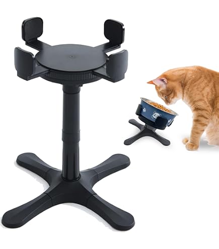 Amazon | 【高さ調整可能】犬用フードボウル 猫用 食器 陶器製 食品級