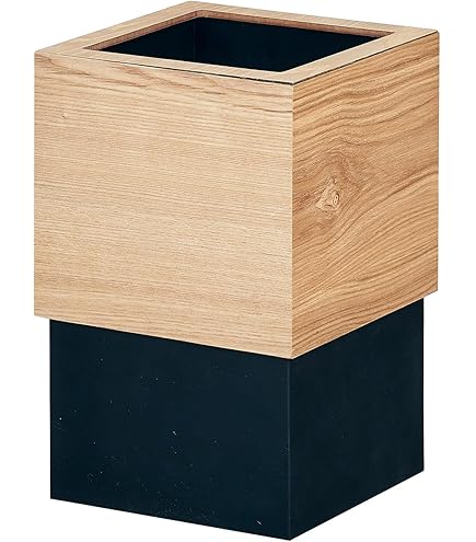 Amazon.co.jp: BUNACO IB-DF417 (Caramel Brown) Trash Can, Made in