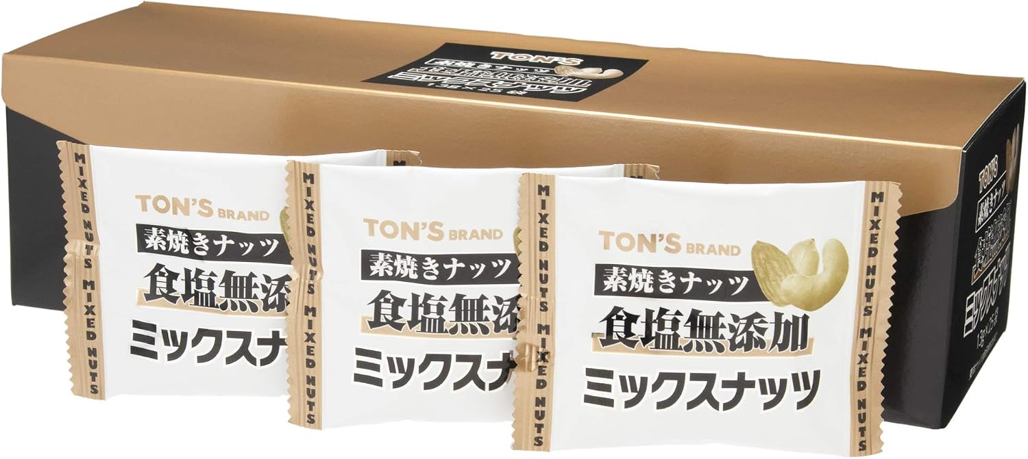 TON’S 素焼きミックスナッツ 小分け 個包装 3種配合 アーモンド カシューナッツ ピーナッツ 13g×25袋