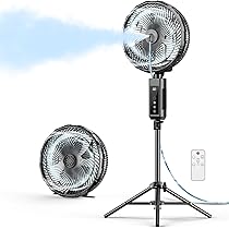 Amazon | Ausic 9L バケットポータブルミストファン 屋外