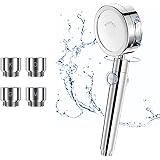 【80%節水・増圧効果アップ】シャワーヘッド Winbywin 節水シャワー マイクロバブル 360°角度調整 塩素除去 3段階モード 低水圧用シャワーヘッド 水量調整 増圧軽量 極細水流 手元止水 肌ケア アダプター付き カートリッジ付き 水漏れ防