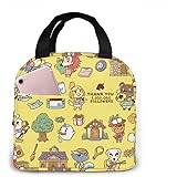 あつまれどうぶつの森4 多機能 大容量 保温ランチバッグ ポータブル 耐衝撃 お弁当袋 保温 保冷 断熱 防水 食品収納 通勤 通学 収納便利 耐衝撃 絶縁 おしゃれ ランチバッグ 男女兼用