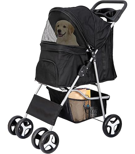 Amazon.co.jp: ZENY ペットカート 3輪 折りたたみ ペットベビーカー