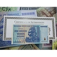 ジンバブエドル 100兆ドル 1枚 原本証明書付 未使用 新札 2008年 AA番号 BANKNOTE