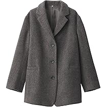 無印 レディース ジャケットコート XL 2024 Amazon | 無印良品 婦人 再生ウール混ジャケットコート