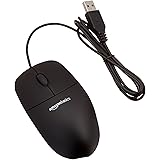 Amazonベーシック マウス 3ボタン USB有線 ブラック 30点セット