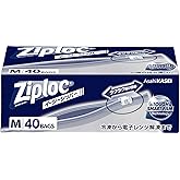 Ziploc ジップロック 【大容量】 イージージッパー M 透明 40枚入