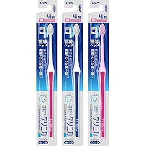 クリニカ アドバンテージハブラシ 4列 超コンパク ト ふつう(※色は選べません) 超コンパクト 単品 3本