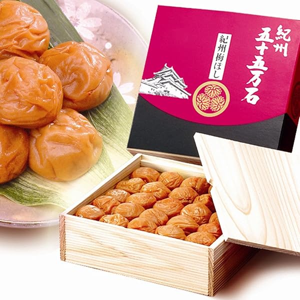 Amazon | 紀州五十五万石 1kg 梅干 塩分8％ 紀州南高梅 | 河本