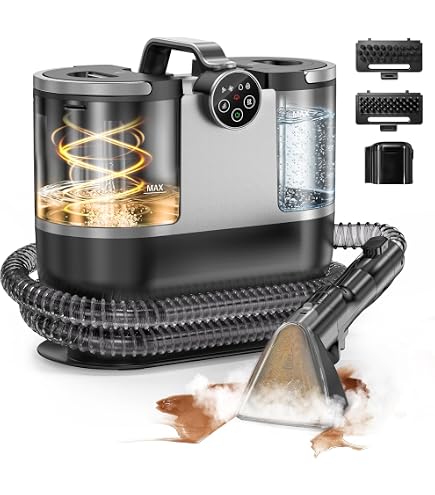 100℃蒸気噴射‼️スチームクリーナー 16000Paカーペットクリーナー Amazon | 家庭用スチームカーペットクリーナー 【100℃高温蒸気×16000Pa