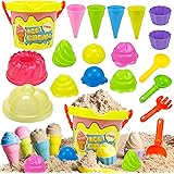 Hymaz 18個セット 砂遊びおもちゃ 砂場セット 公園 砂場 お風呂 子供砂遊びおもちゃ 水遊び 雪遊び 室内 誕生日プレゼント 屋外兼用 プールトイ 男の子 女の子 プレゼント ランダムカラー