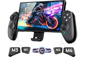 Transnovo switch 2 用の コントローラー マクロ機能 9軸ジャイロ 直挿し式 一体型 充電不要 ホール効果スティック 3段階連射 4段階デュアル振動 スイッチ2 用の マクロコントローラー 人間工学デザイングリップ ゲームカード収納