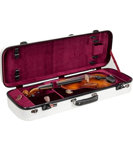 Amazon | GEWA バイオリンケース PURE ピュア 角型 オブロング 白